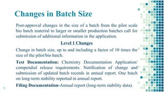 Batch Scale Up Scale up and post approval changes | PPTX