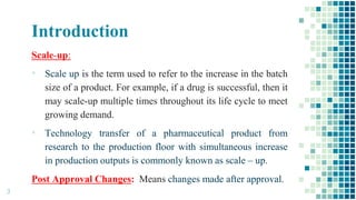 Batch Scale Up Scale up and post approval changes | PPTX
