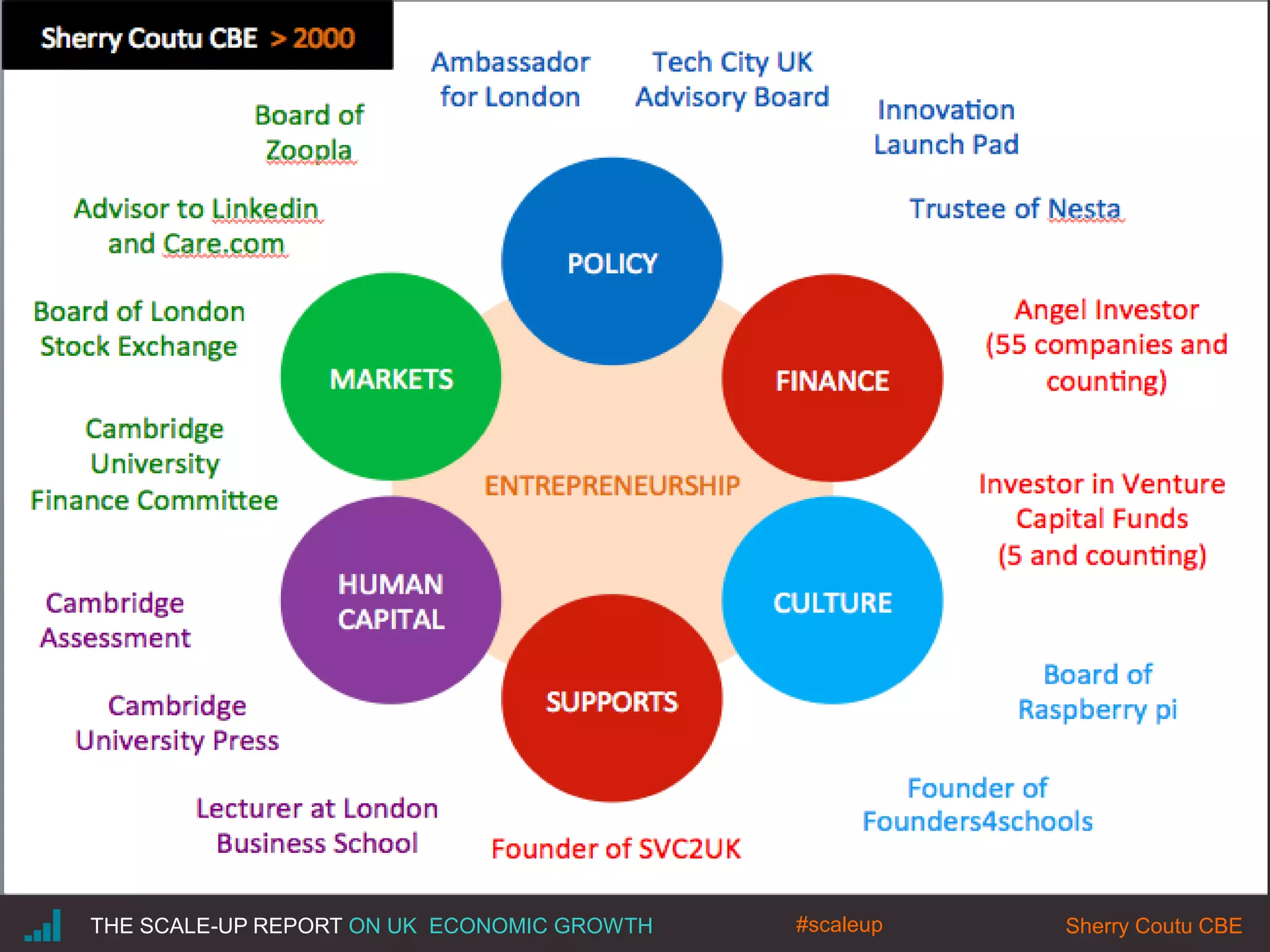 THE SCALE-UP REPORT ON UK ECONOMIC GROWTH Sherry Coutu CBE#scaleup
 