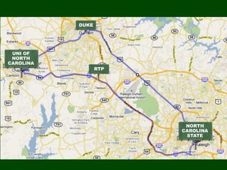 |THE SCALE-UP REPORT ON UK ECONOMIC GROWTH Sherry Coutu CBE
DUKE
RTP
NORTH
CAROLINA
STATE
UNI OF
NORTH
CAROLINA
 