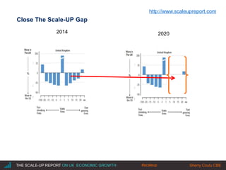 |THE SCALE-UP REPORT ON UK ECONOMIC GROWTH Sherry Coutu CBE
Close The Scale-UP Gap
2014 2020
#scaleup
http://www.scaleupreport.com
 