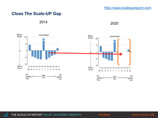 |THE SCALE-UP REPORT ON UK ECONOMIC GROWTH Sherry Coutu CBE
Close The Scale-UP Gap
2014 2020
#scaleup
http://www.scaleupre...