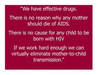 Scale up of Prevention of Mother to Child HIV Transmission Programme in ...