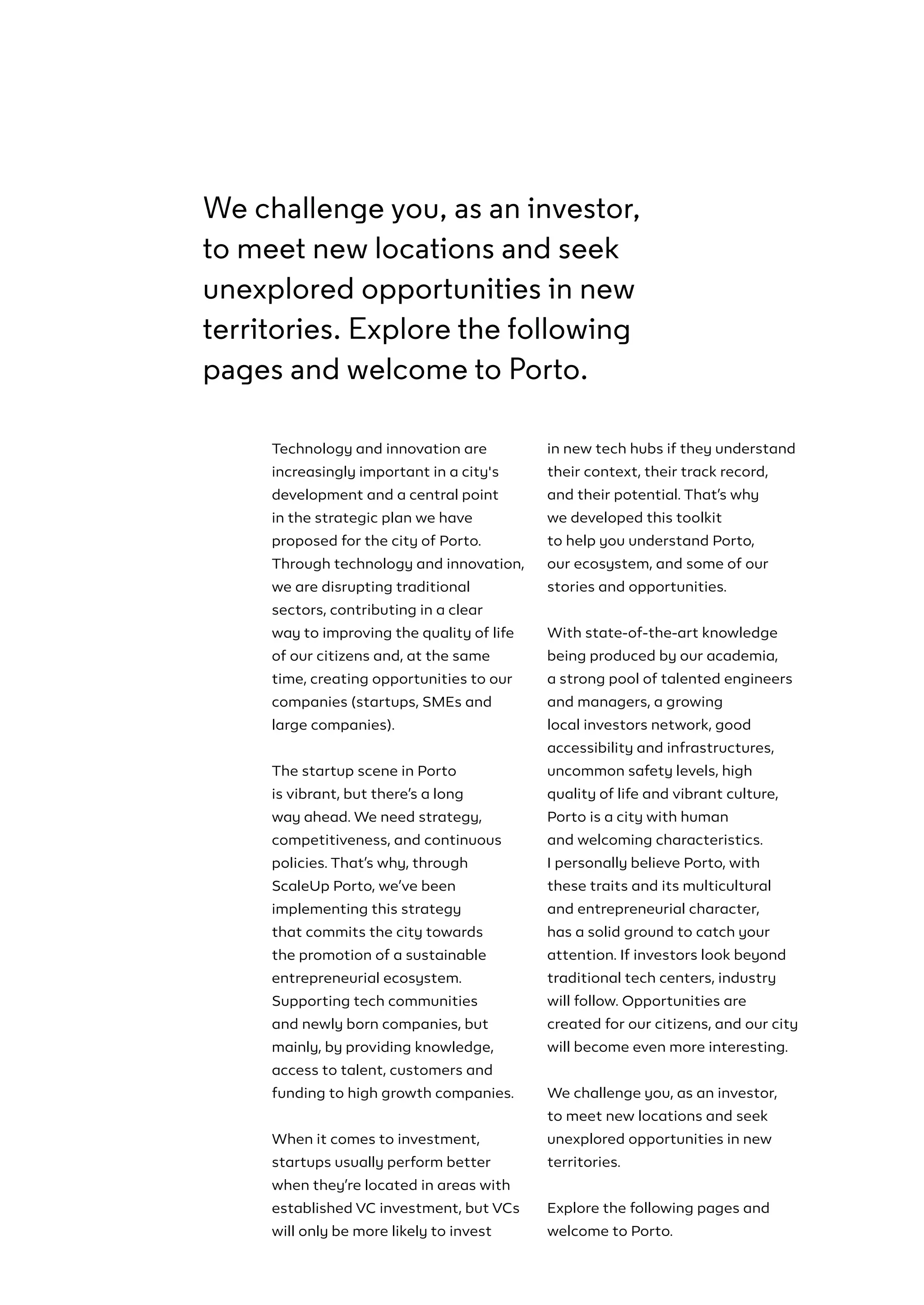 ScaleUp Porto Toolkit