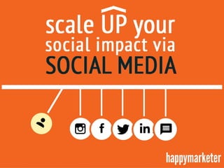Scale Up Your Social Impact Via Social Media