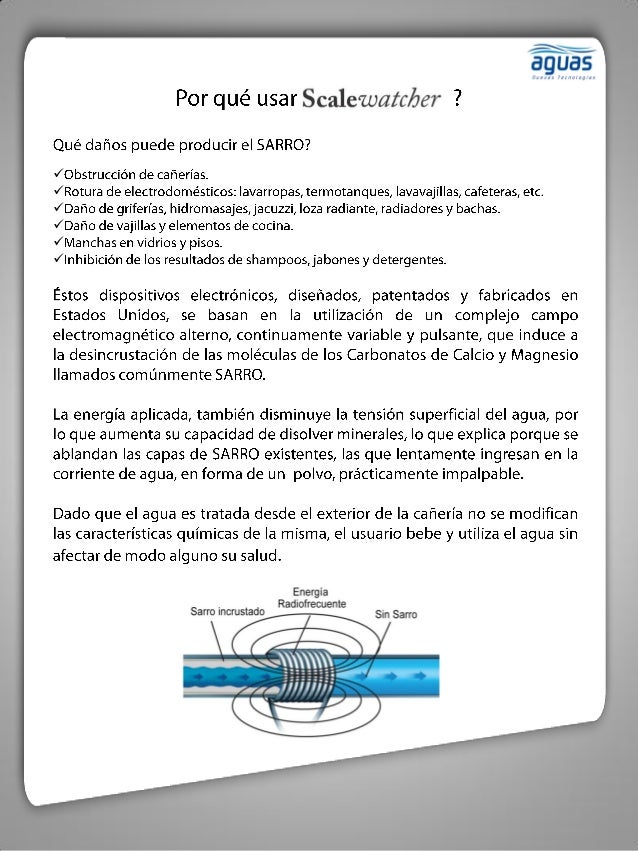 Scalewatcher Installation Hard Water Treatment ScaleWatcher from Aguas SRL