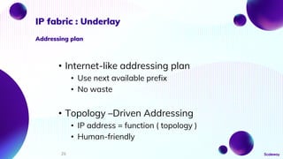 IP Fabric : How to design a scalable, multi- services datacenter ...