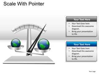Scale with pointer powerpoint presentation templates | PPTX