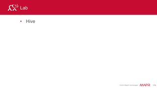 © 2015 MapR Technologies 191
Exploring the HBase Tables
 