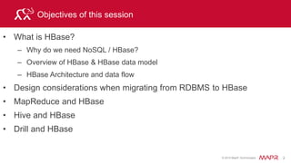 © 2015 MapR Technologies 2
Free Hadoop On Demand Training
• https://www.mapr.com/services/mapr-academy/big-data-hadoop-
online-training
 