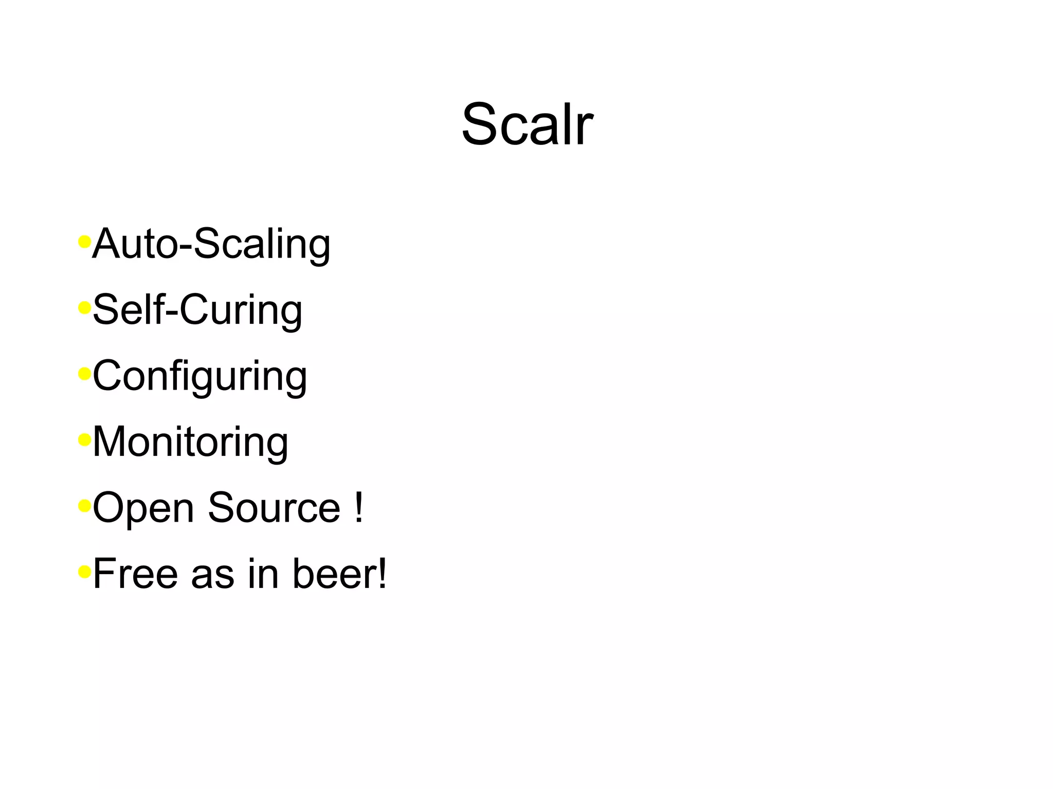 No Monitoring support 