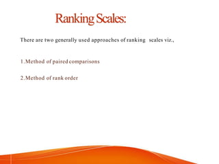 Scaling in research methodology