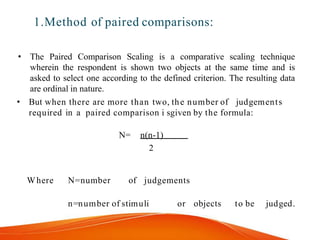 Scaling in research methodology