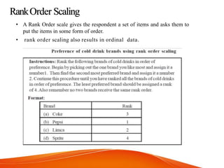 Scaling in research methodology