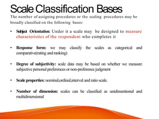 Scaling in research methodology