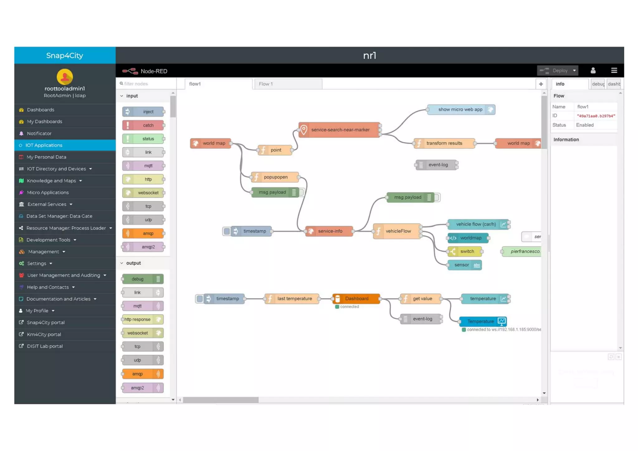 Snap4City scalability, i‐Cities 2018, DISIT lab (C) 12
 