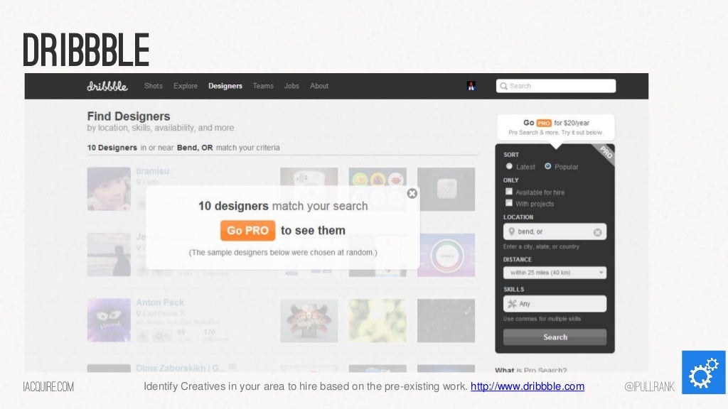 Dribbble Iacquire Com Identify Creatives In - 