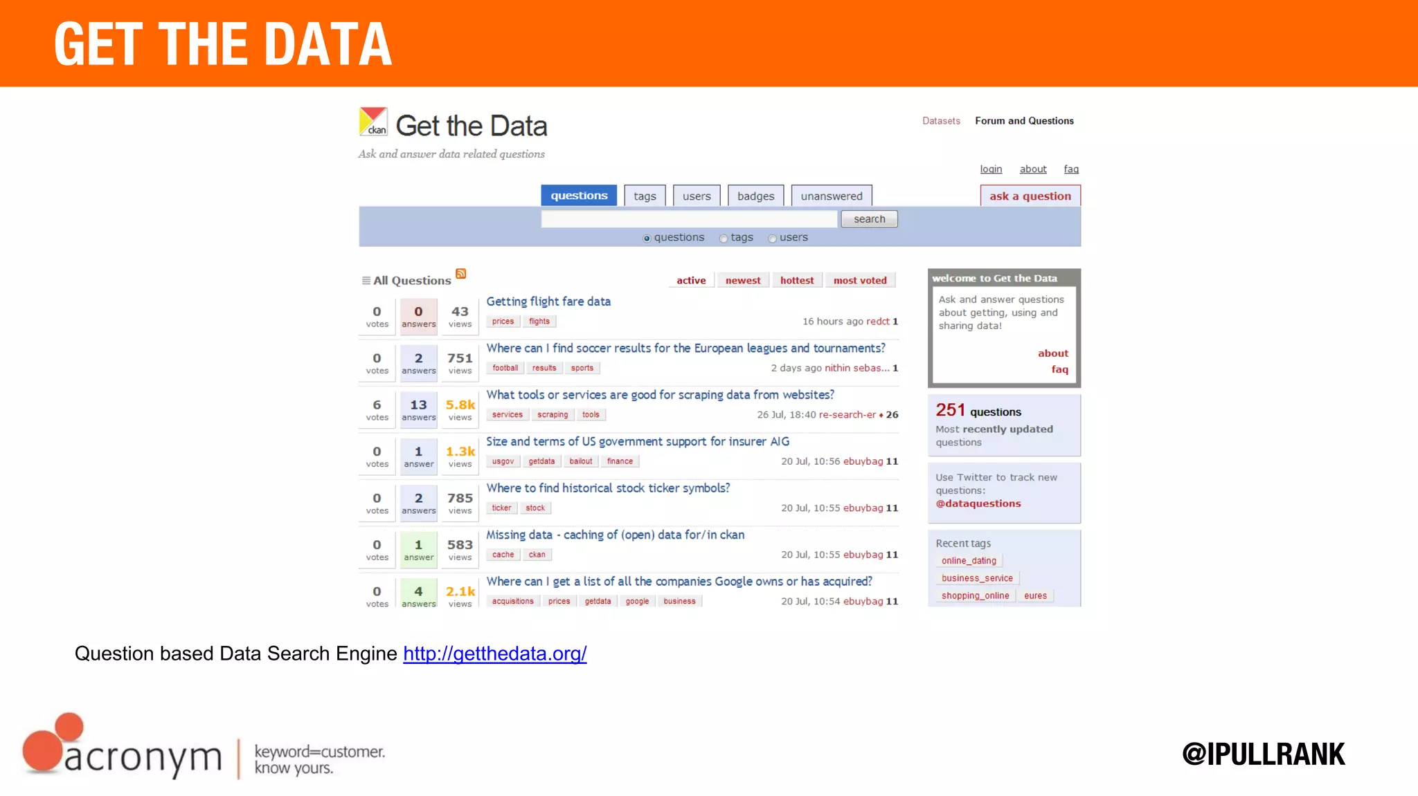 Question based Data Search Engine http://getthedata.org/
 