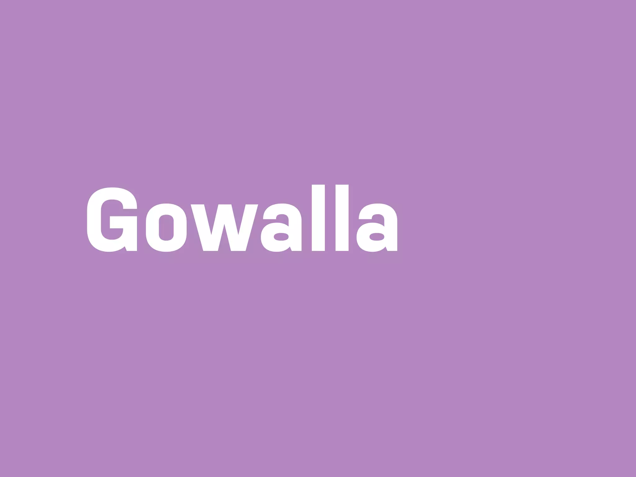 Gowalla 