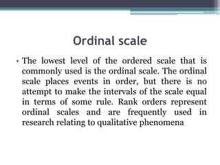 Scaling and measurement technique | PPTX