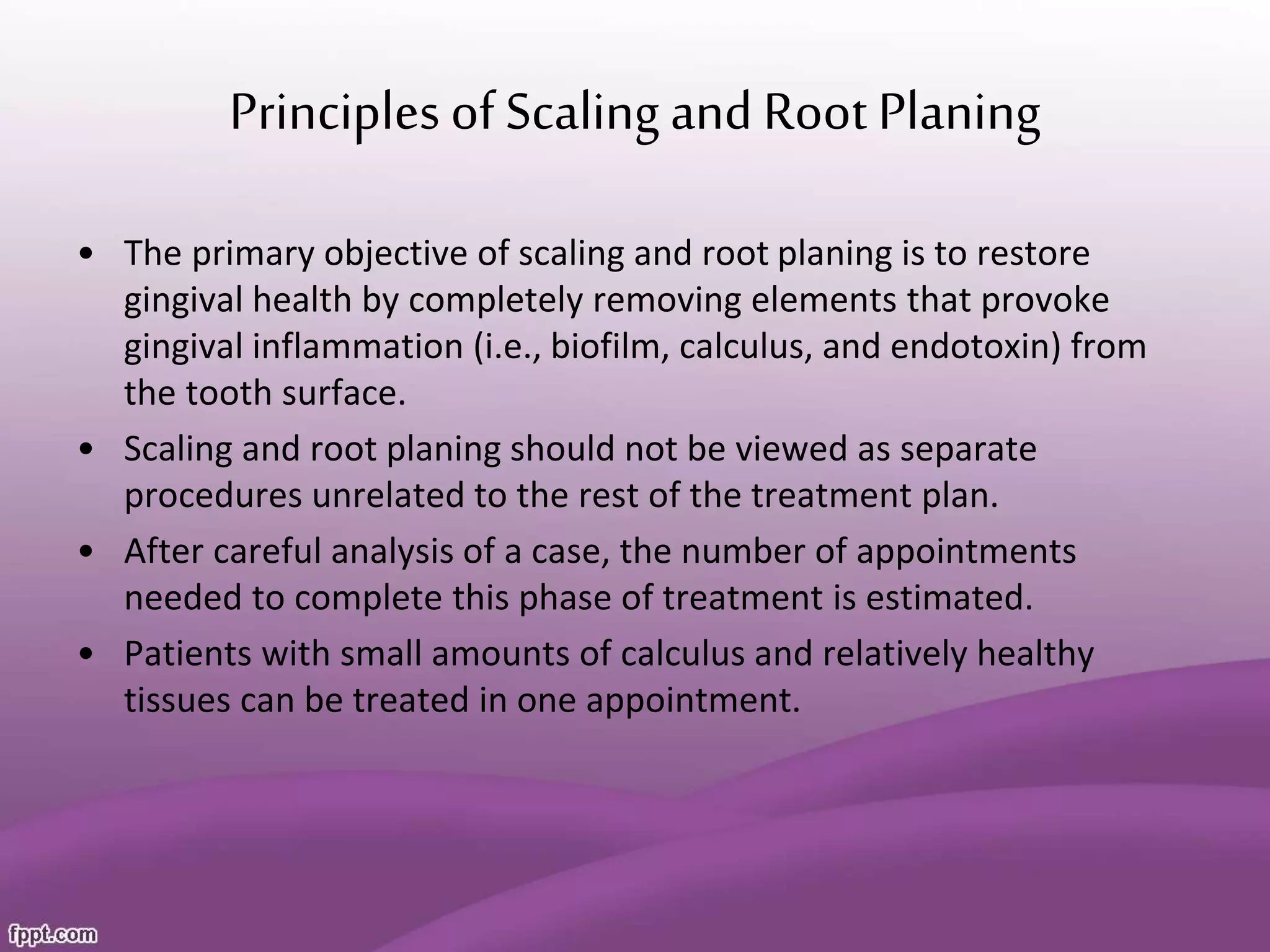 Scaling and root planing | PPTX