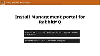 Install Management portal for
RabbitMQ
 