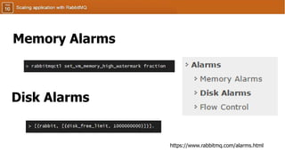 Memory Alarms
Disk Alarms
https://www.rabbitmq.com/alarms.html
 