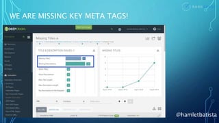 @hamletbatista
WE ARE MISSING KEY META TAGS!
 