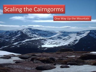 Scaling the Cairngorms One Way Up the Mountain Test-Driven Flex and ArcGIS Server Development Utilizing Cairngorm 3 