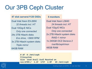 Ceph Benchmark Scaling Ceph at CERN - Ceph Day Frankfurt | PDF