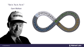 “Do it. Try it. Fix it.”
-Sam Walton
© 2018 Walmart
 