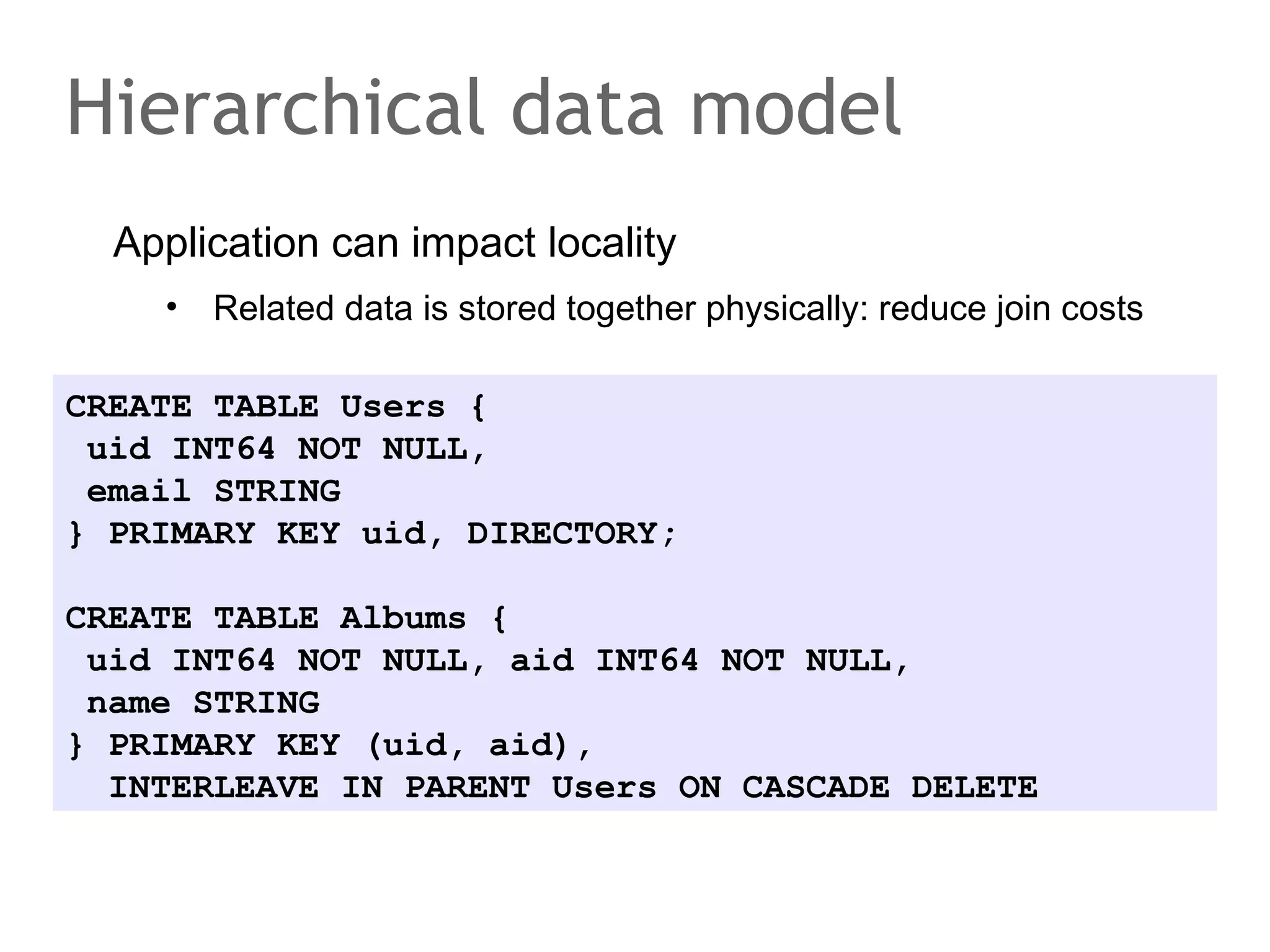 Getting the latest version
Vector clocks record casual order
•

Client can detect which value/VC came „first“ despite async

•

Precondition: R + W > N (Dynamo default)

N0
VC = (0, 0, 0)
put()

N1
VC = (0, 0, 0)

VC = (1, 0, 0)
VC = (1, 0, 0)

get()

N2
VC = (0, 0, 0)

 
