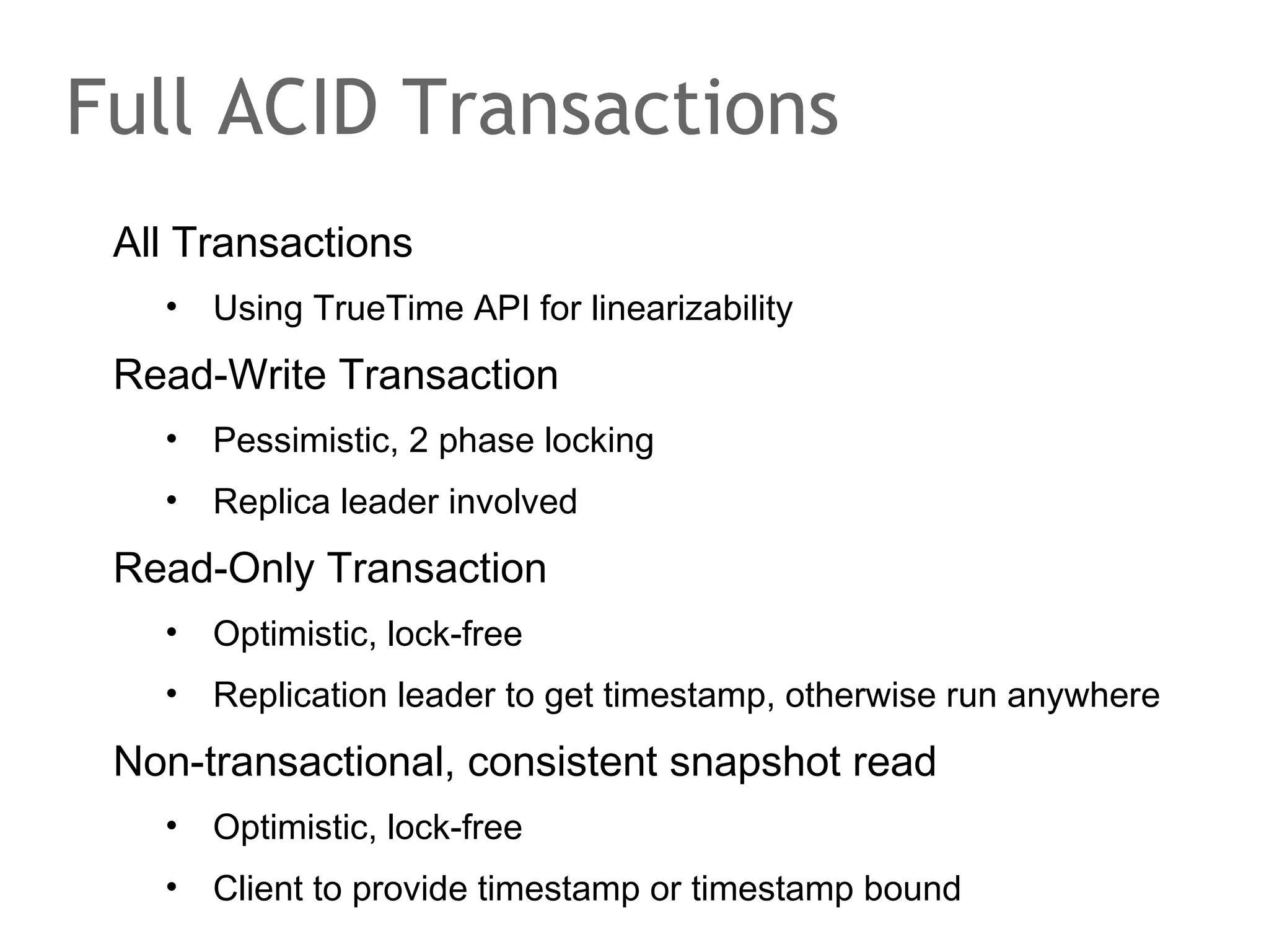 Detecting write conflicts
N0
VC = (0, 0, 0)
put()

N1
VC = (0, 0, 0)

N2
VC = (0, 0, 0)

VC = (1, 0, 0)
VC = (1, 0, 0)

put()

VC = (0, 0, 1)
VC = (1, 0, 0)

 