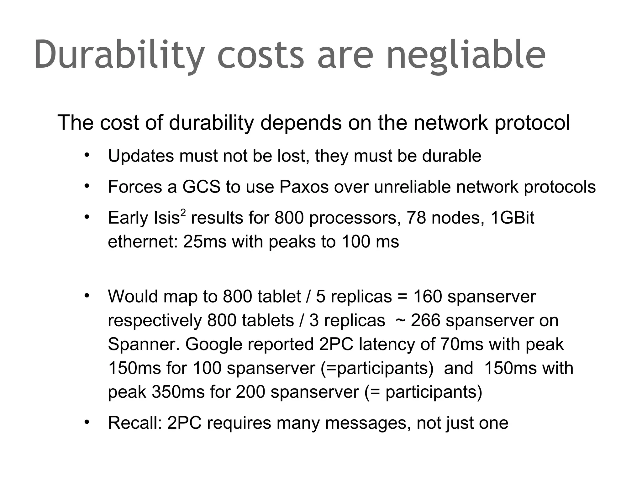 The speaker says...
A central locking service is a very simple yet elegant way to
coordinate concurrent accesses to shared resources. Using
a lock for mutual exclusion should look familiar to any
developer immediately. Use of RPC ain't complicated either
as long as you never forget it is a remote call.
Using a central locking service free's applications from
linking a library for distributed consens, which can be
challenging if the application is written in many programming
languages. Also, if each client participates in distributed
consens, quorums get huge quickly.

 
