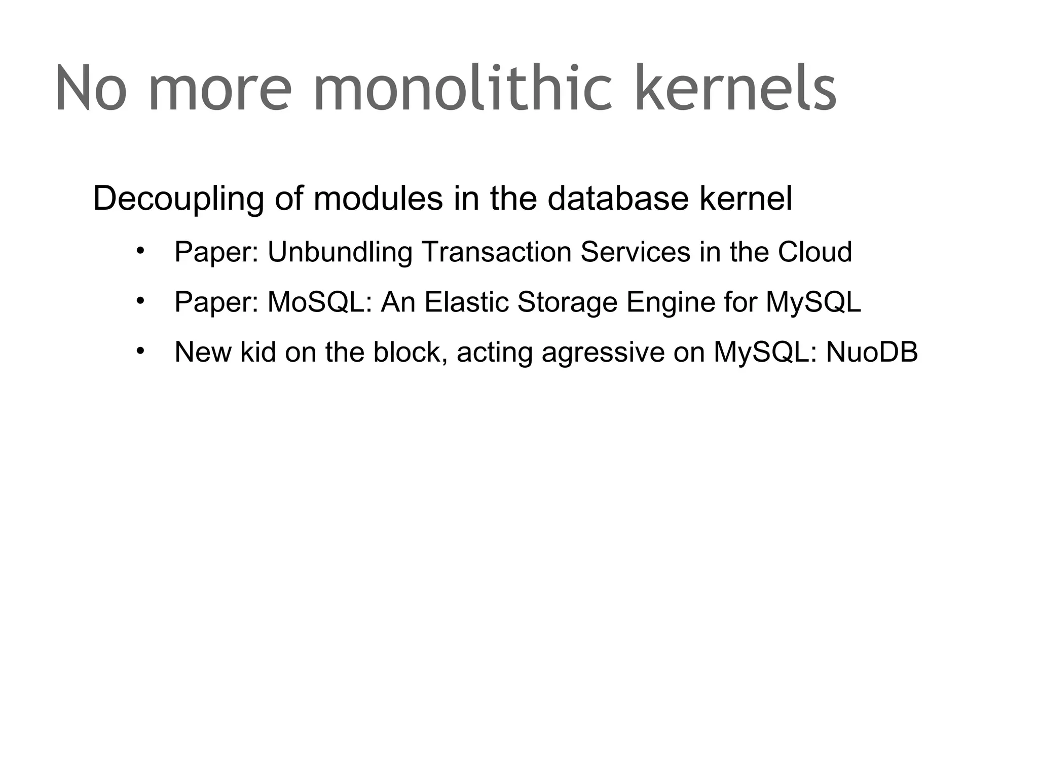 Legitimate proposals
Acceptor

Acceptor

Acceptor

propose(1)
promise(1, null, ...)
accept(1, 'a')

promise(1, null, ...)

OK(a)

propose(2)

promise(2, 1, 'a')
promise(2, null, ...)
OK(a)
decide('a')

accept(2, 'a')

OK(a)
OK(a)

decide('a')

 