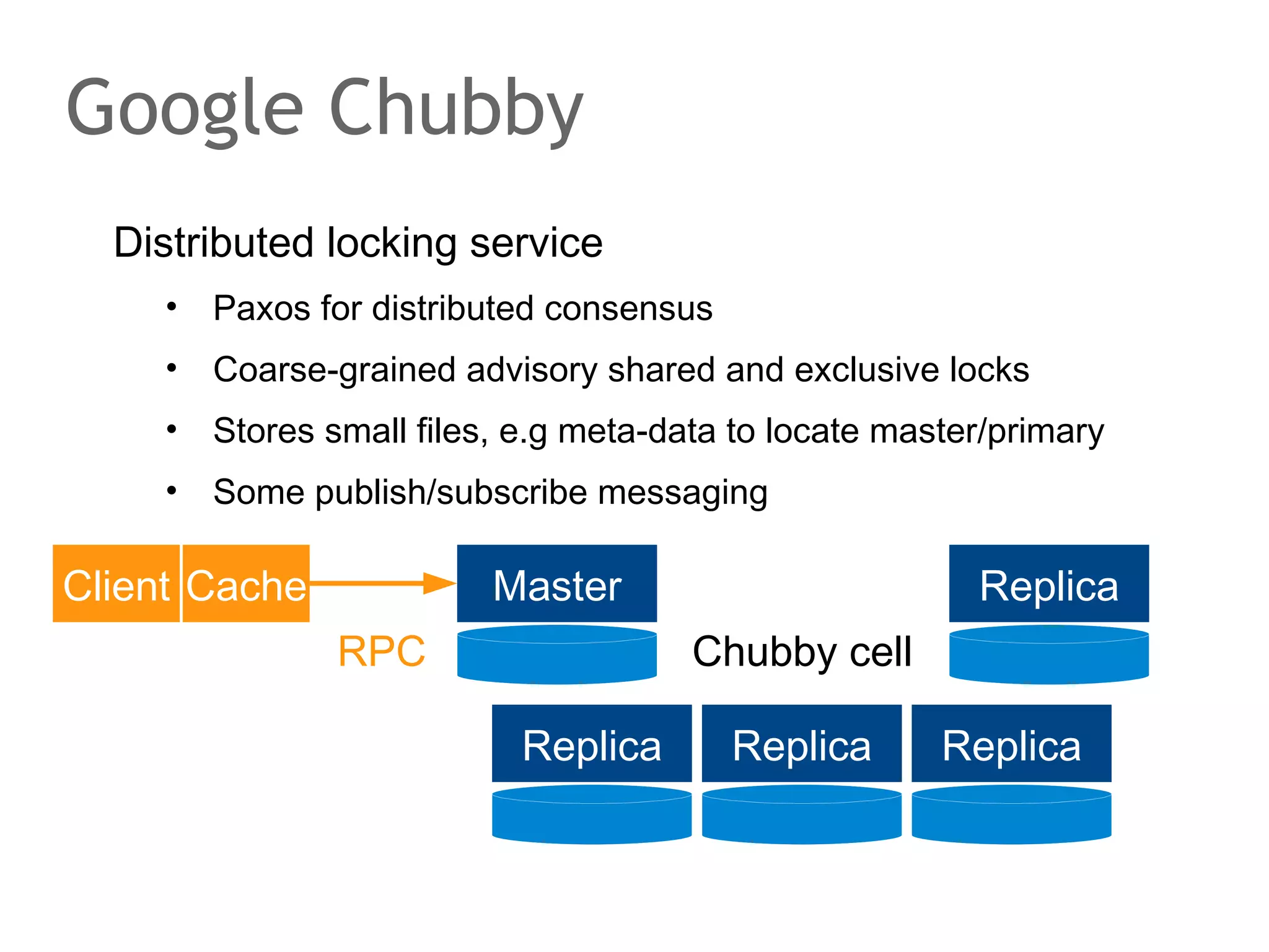 The speaker says...
Peer to peer file sharing networks use overlay networks for
their services. Distributed Hash Tables have been
developed for routing requests in such networks.
Assume Ann and Joe are willing to participate in a file
sharding network. Both allow a central service, for example,
Napster to track the files they want to share. If Ann searches
a file, she asks the central service for a download location of
the file. The service looks up locations of the file and tells
Ann where to find and download it. Then, Ann can attempt to
connect the locations and download the file. The central
services holds nothing but routing information.

 