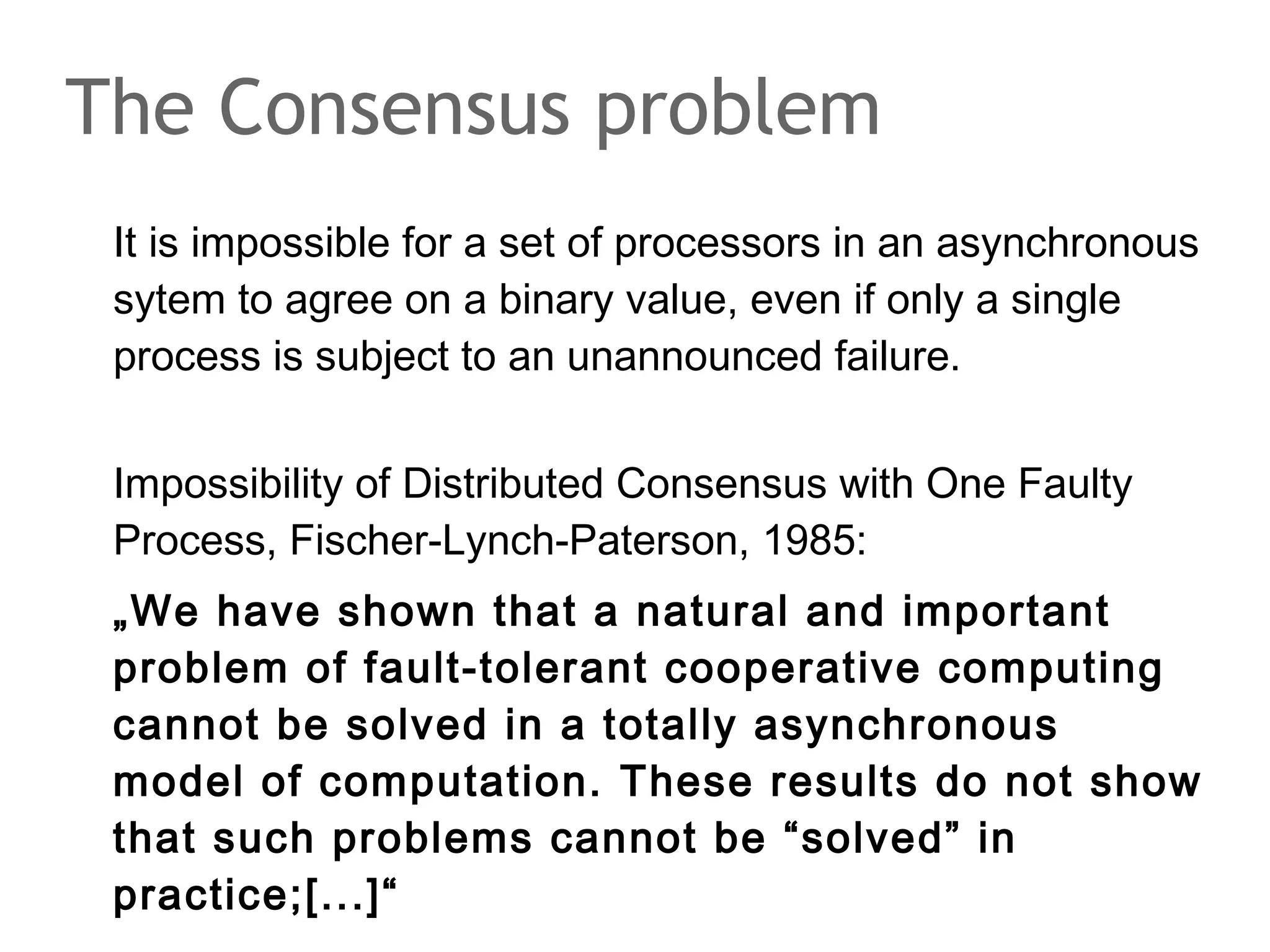 The speaker says...
Next, we take a number of nodes and map them to the ring
as well. As a key for the mapping we use the IP address of
the nodes.
If all goes well, the nodes are evenly distributed on the
logical ring, just as in the picture.

 