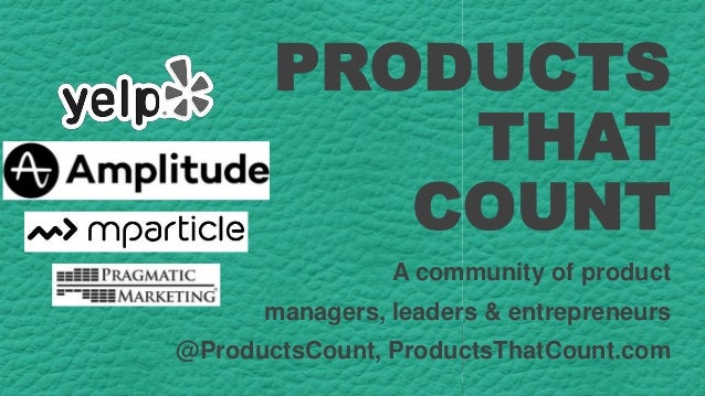 Scaling Deep Tech Rroducts At Products That Count April 2018