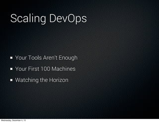 Scaling DevOps | PDF
