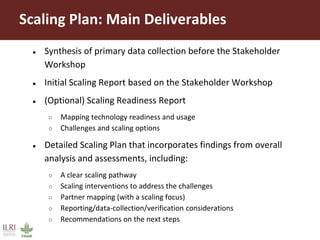 Scaling better, together: An outline of ILRI’s approach to scaling