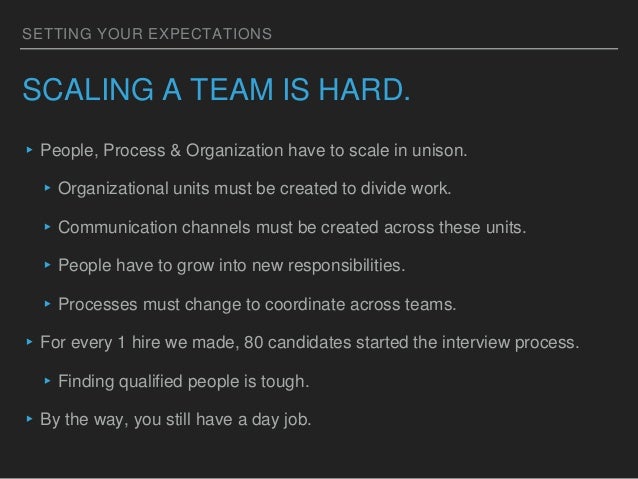 Scaling engineering teams