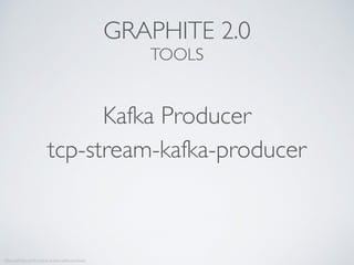 Kafka Producer
tcp-stream-kafka-producer
https://github.com/krux/tcp-stream-kafka-producer
GRAPHITE 2.0
TOOLS
 