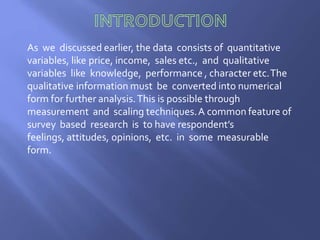 Scaling Research Example Scaling in research | PPTX