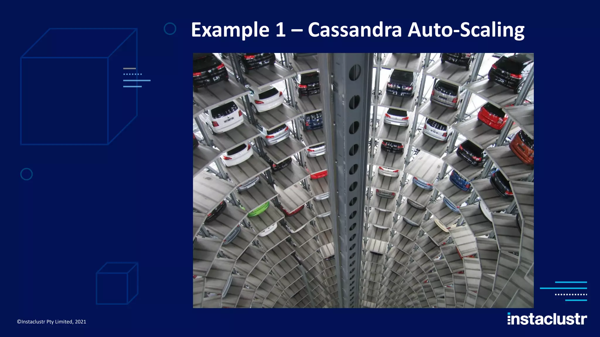Example 1 – Cassandra Auto-Scaling ©Instaclustr Pty Limited, 2021 
