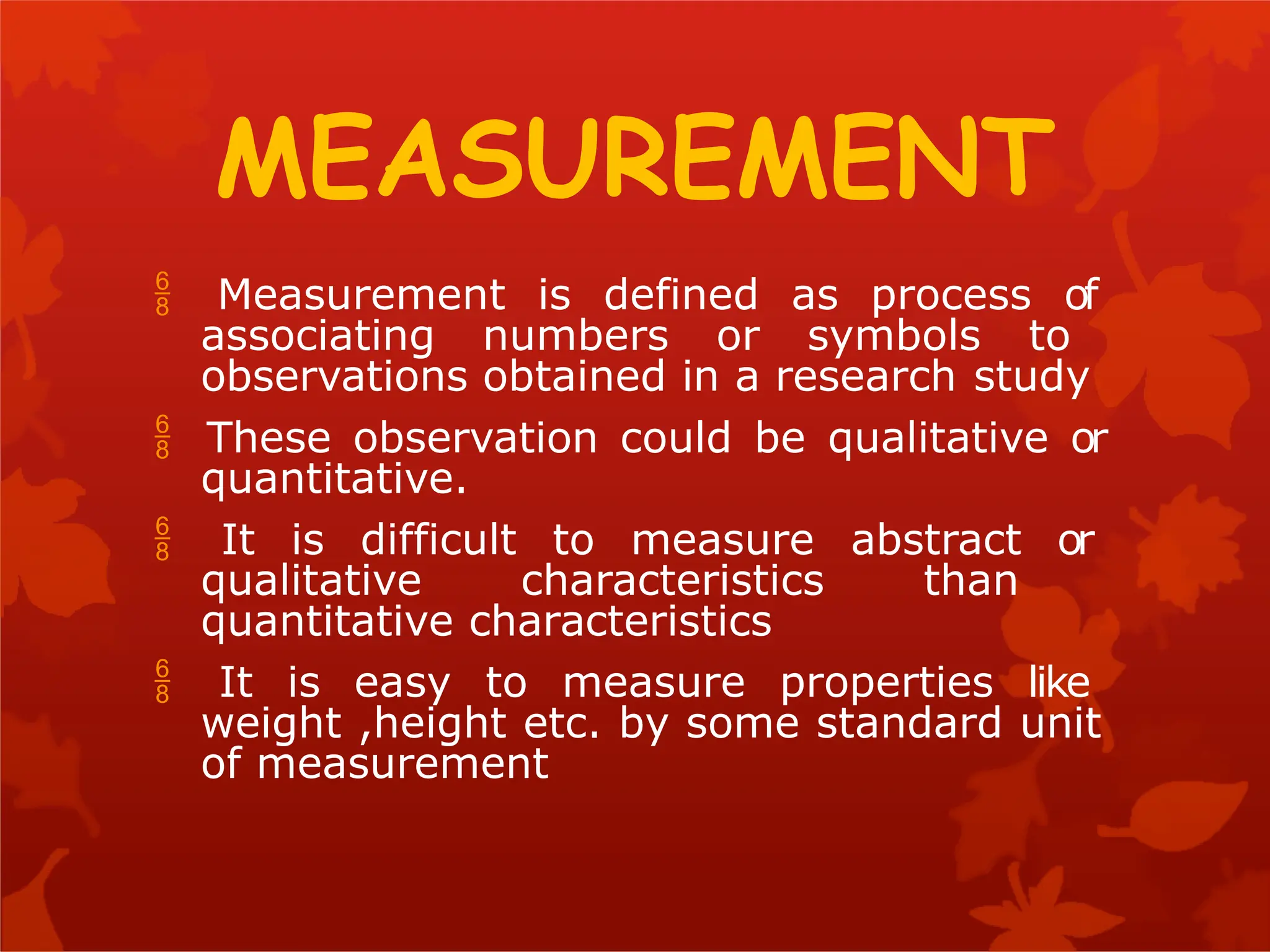 Measures Classification Scaling & Measurement, Classification, and Types | PPTX