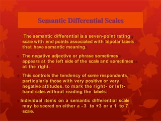 Scaling & Measurement, Classification, and Types | PPTX