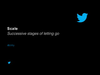 Scale
Successive stages of letting go
@chfry
 
