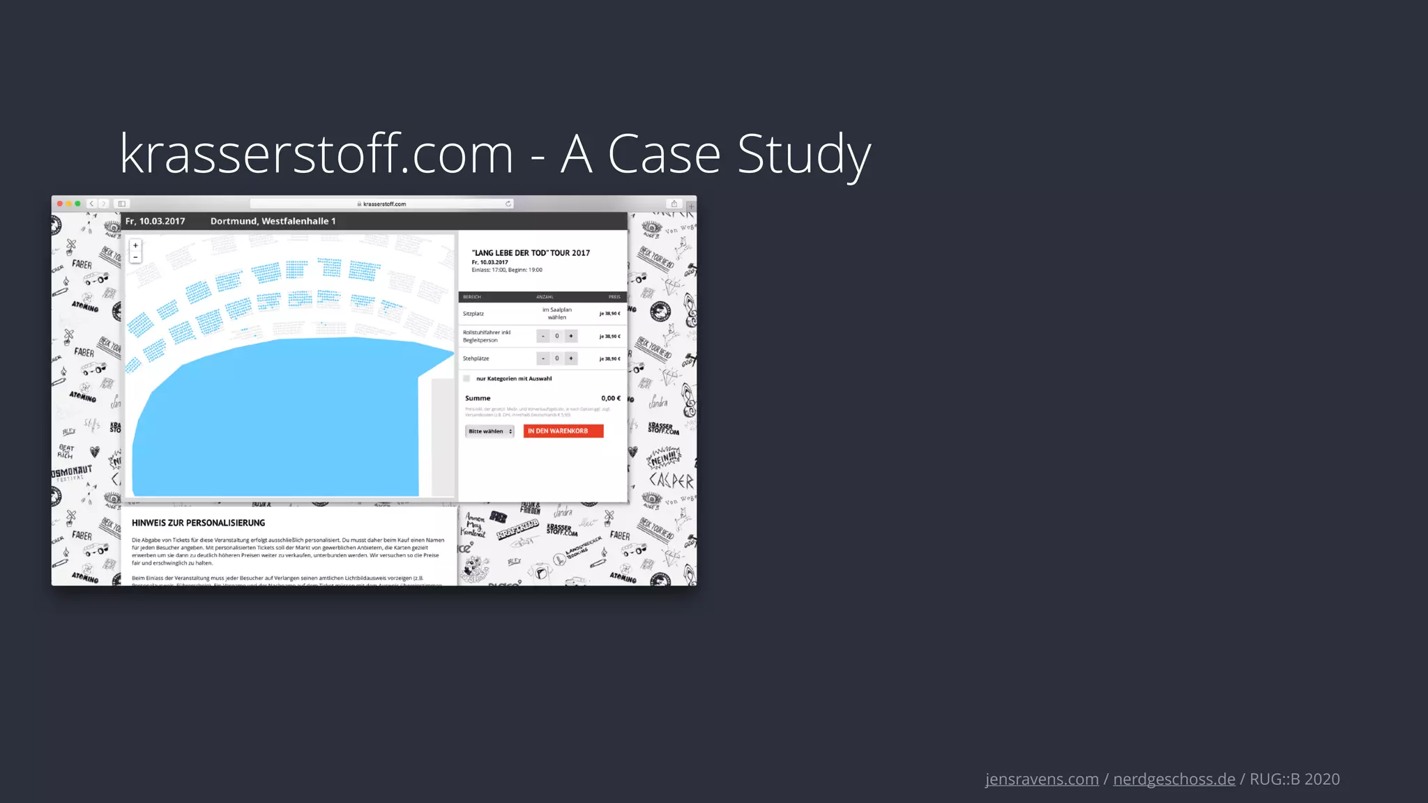 jensravens.com / nerdgeschoss.de / RUG::B 2020
krasserstoﬀ.com - A Case Study
 
