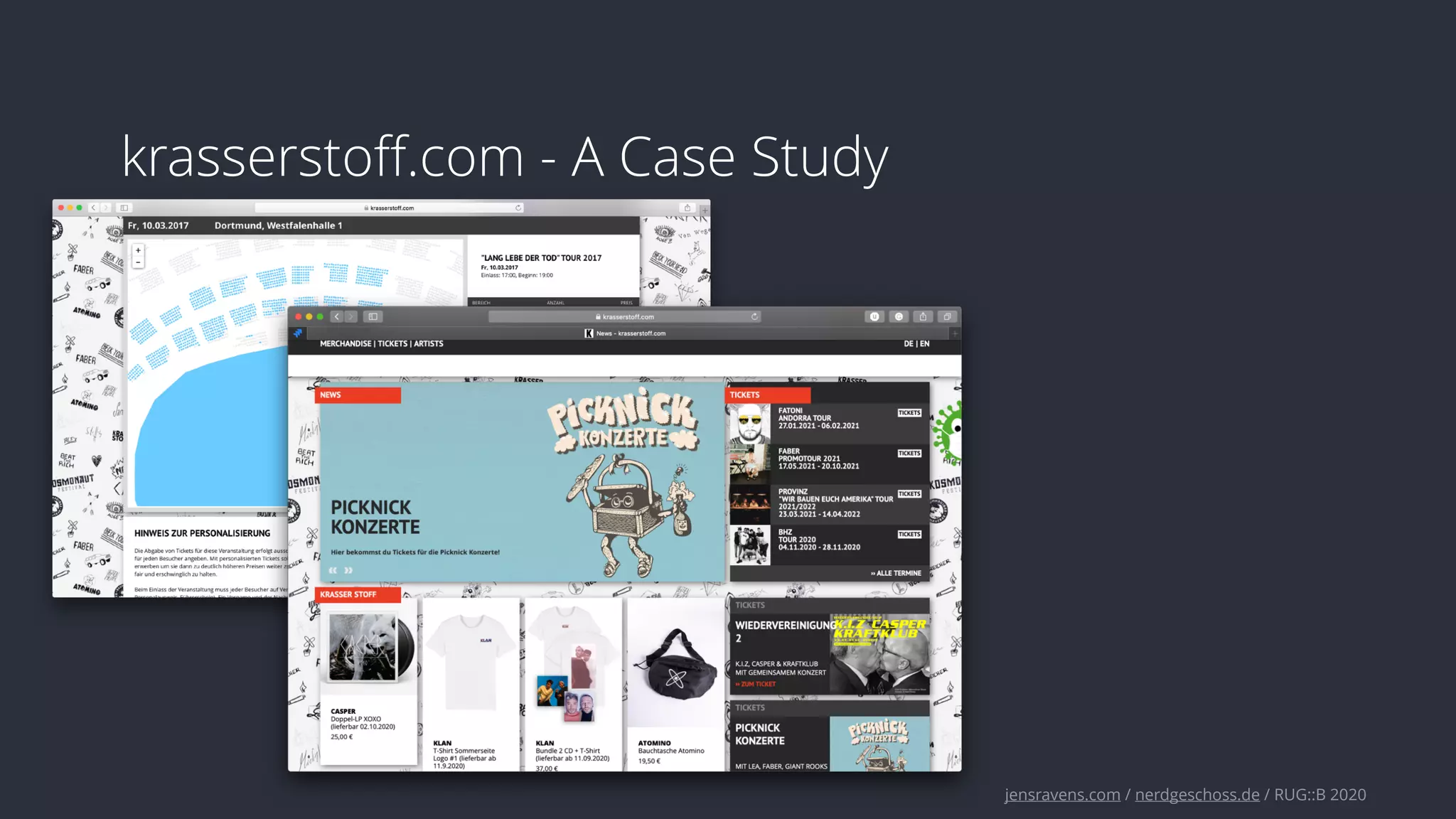 jensravens.com / nerdgeschoss.de / RUG::B 2020
krasserstoﬀ.com - A Case Study
 