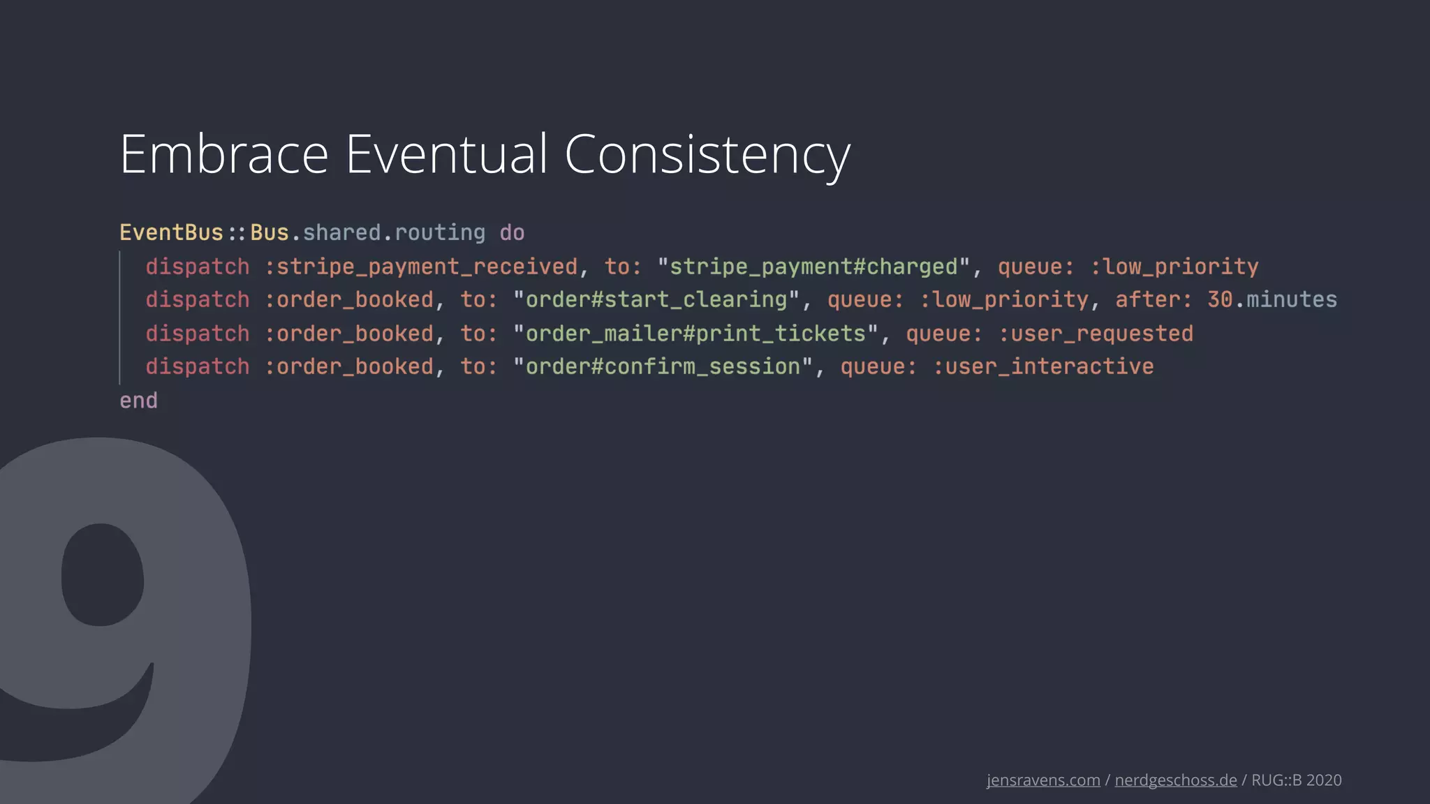 jensravens.com / nerdgeschoss.de / RUG::B 2020
Embrace Eventual Consistency
 